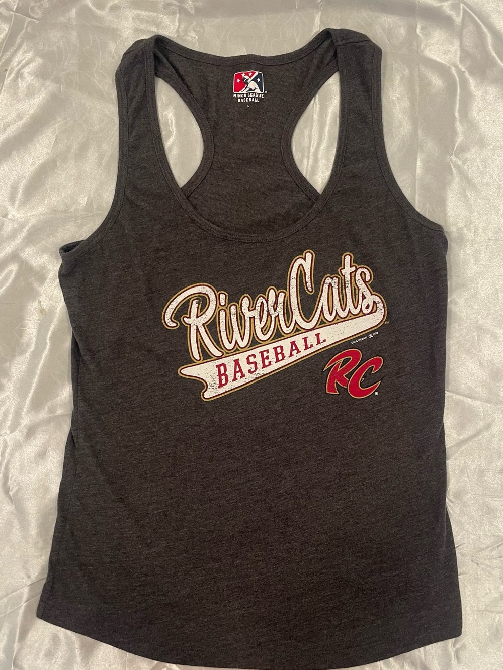 River Cats Minor League Baseball Tank Top - Grey - Size Large
